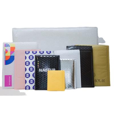 China Poly Bag Envelope Padded Envelopes Recyclable Black Mailing Box Matte Bubble Mailer for sale