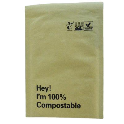 China Logistics Packaging Bubble Mailer Mailer Compostable Padded Mailing Poly Bag Envelopes Eco Friendly Paper Packaging for sale