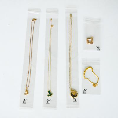 China Custom Mini Biodegradable Necklace Zipper Bag Jewelery Packaging Packaging Frosted Compostable Bracelet Earrings Bags for sale