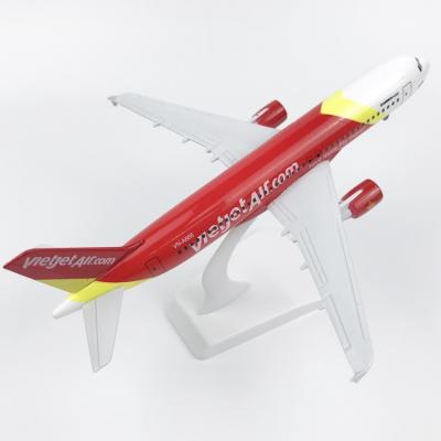 China New Style Diecast Toy Fitted Aircraft 20CM Alloy A320 Airplane Model For Collection Gift for sale