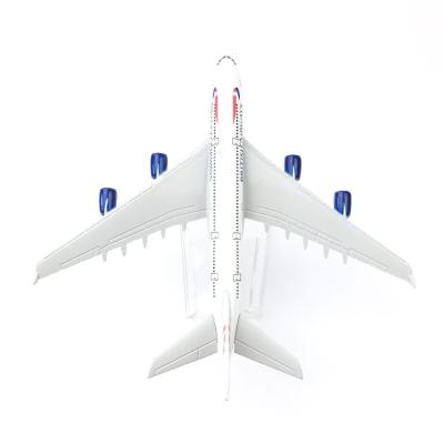 China Toy 16CM British Airways A380 Long Strength 1:400 Alloy Airplane Diecast Remote Model for sale