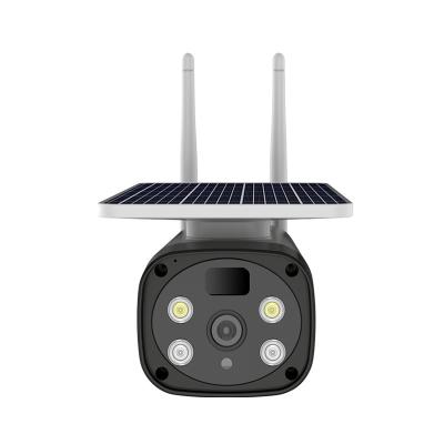 China H.265 Human Motion Tracking 4MP Battery Solar Panel Powered Smart Bullet CCTV Surveillance IP WiFi Security Wireless Solar Network Camera for sale