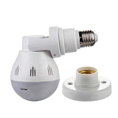 China Very Small 3MP Degree 3MP Micro Wireless Home Mini Smart Panoramic Security 360 Face Detection Bulb WiFi CCTV Camera for sale