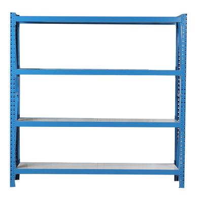 China Adjustable (Height) Knock Down Heavy Duty Adjustable Warehouse Storage Shelf Steel Shelving Rack for sale