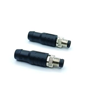 China Solderable Automotive Hot Selling High Quality Cable Assembly 3 4 6 8pin M8 Connector Male Terminal Plug for sale