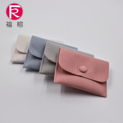 China High Quality Recyclable Custom Logo Jewelry Pouch Suede Jewelry Bag for sale