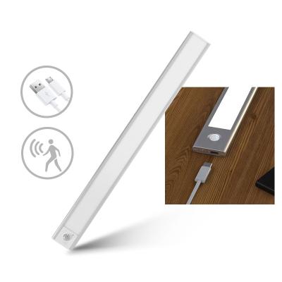 China Modern HUR USB Operated Body PIR Sensor Led Cabinet Light For Kitchen Countertop Wardrobe Clear Bright Light for sale