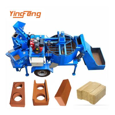 China Building Material Stores M7MI Twins Compressed Earth Construction Equipment Interlock Hydraulic Press Mobile Concrete Brick Machine for sale