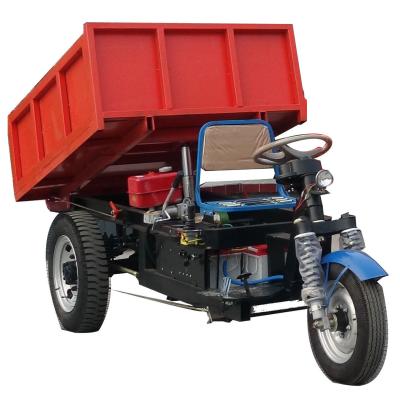 China Building material shops Yingfeng mini electric crawler dumper/mini electric dumper 2 ton loading capacity/small dumper truck for sale