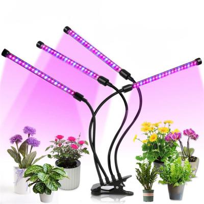 China Knob Dimming LED To Grow Light, Full Spectrum 2700K Clip Plant Growing Lamp With For Indoor Plants Automotive 5-Level Dimmable On Extension 4 8 12 Hours for sale