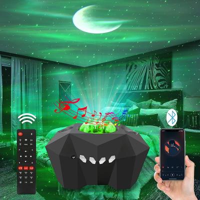 China Remote Control Aurora Moon Star Projector Night Light with BT Music Speaker Remote Control Galaxy LED Sky Sync Starlight Projector for sale