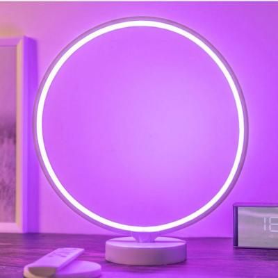 China EUROPEAN Rooms Surround Modern RGB LED Desk Lamps Table Lamp Bedside Lamp with Touch Control USB Port and Timer for sale