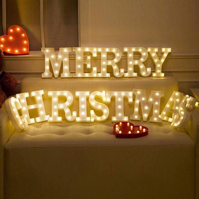 China Holiday Decoration Led Marquee Letter Lights For Cafe Bar Party Wedding Birthday Christmas Decoration Lamp Letters Symbol Home Sign Light for sale