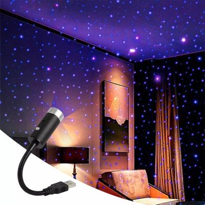 China RGB Led Atmosphere Decorations Mini Star Light Portable Lamp Bendable LED Night Light USB Night Light Car Projection Lamp Durable Starry Sky Lamp for sale