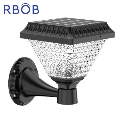 China Outdoor Small Post House Garden RBOB Post Pathway Waterproof Decorative Lawn Solar Panel Landscape Garden Lights for sale