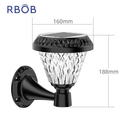 China Solar Garden RBOB Plant Wall Lights With Security Motion Sensor Garden Outdoor Waterproof IP65 Lamp for sale