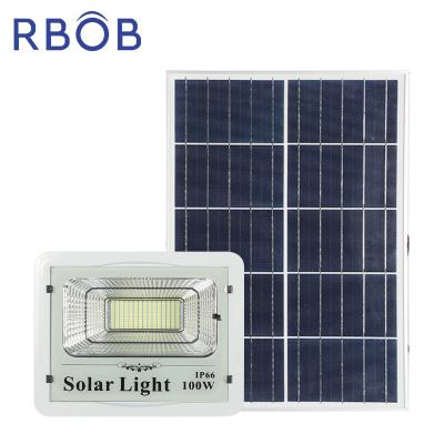 China Wholesale High Quality Outdoor RBOB Garden IP66 Waterproof 20w 40w 60w 100w Led Solar Flood Lights for sale