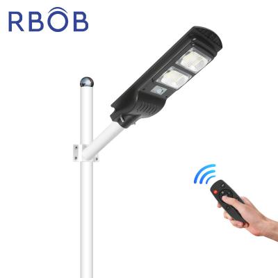 China ROAD RBOB All In One Waterproof Ip65 30w 60w 90w 120w ABS Integrated Outdoor Solar Powered LED Street Light for sale