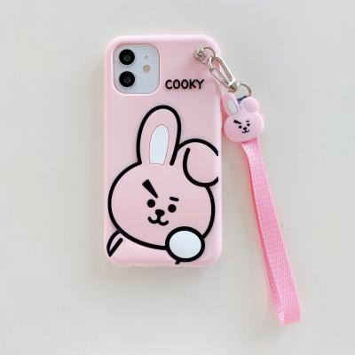 China Anti-fall Customized Cute Fashionable Soft Silicone Girls Mobile Phone Case for sale