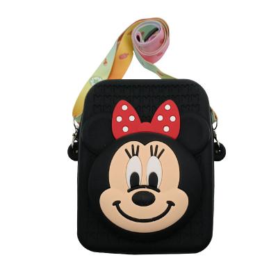 China Hot Selling New Design Little Girls Silicone Mickey Mouse Minnie Mouse Cross Reusable Shoulder Purse - Body Bag for sale