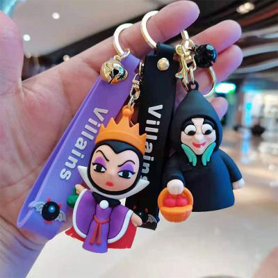 China Cute Demon Witch 3D Key Chain PVC Kawaii Self-Defense Disney Witch Key Chain Cartoon Key Chain for sale