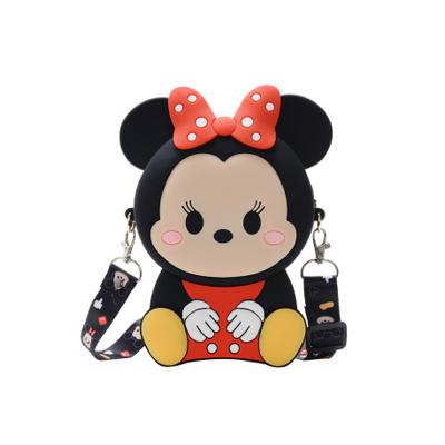 China Reusable Mickey Mouse Travel Hand Bags Loungefly Mickey Minnie Mouse Purse Crossbody Bag Kids Girl School Gift Bag with Ears and Bow for sale