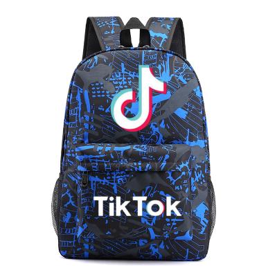 China Large travel anti-theft kids tik tok trend school laptop backpack tiktok backpack waterproof bag for sale