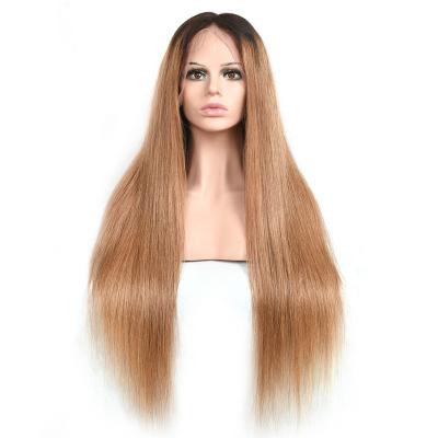 China Body Wave 13*4 Ombre Lace Front Human Hair Wigs Brazilian Straight Hair Wigs 1B 30 With Baby Hair for sale