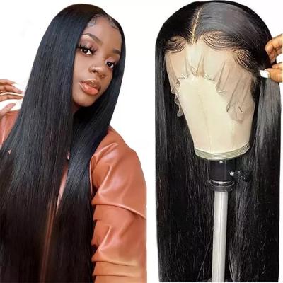 China Body Wave Ready to Ship Brazilian Straight Transparent 13x6 Lace Frontal Virgin Hair Wig Vendors Wholesale Straight Hair Wigs for sale