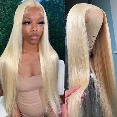 China Body Wave 30inch Blonde 250 Density 613 Virgin Human Hair Wig Full HD Cuticle Aligned Hair 8inch Lace Wigs With Baby Hair for sale