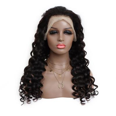 China Indian Human Hair Wig 13*6 Wave HD Full Lace Frontal Raw Virgin Loose Wig 13*4 100% Indian Hair Wig Pre Plucked Lace Front Wig For Black Women for sale