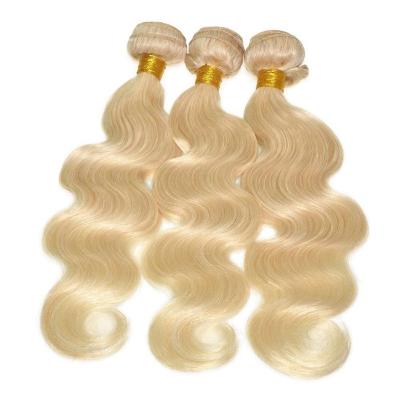 China Free Sample Water Wave Malaysian Remy Hair 613 Malaysian Remy Cuticle Aligned Virgin Hair 613 Blonde Hair Bundles New Weft With Full Ends for sale