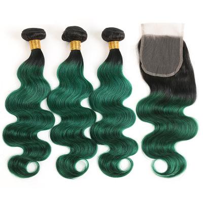 China 1b/Green Water Wave Pink Vietnamese Southeast Asian Burmese Virgin Raw Cuticle Aligned Body Wave Hair Weave Bundles With Closures for sale