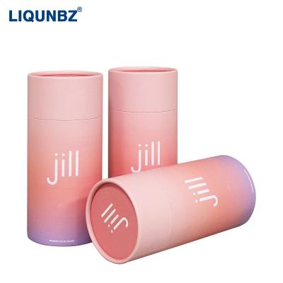 China Recycled Materials Essential Oil Cosmetic Whole Paper Can Round Perfume Essence Liquid Packaging Paper Tube Color Print World Cover Paper Tube W for sale