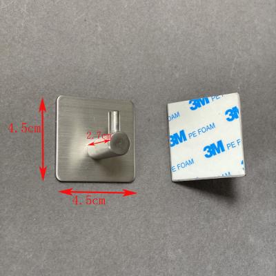 China In Bulk Or Blister Card Packing Stainless Steel Hook Self Adhesive Towel Hook for sale