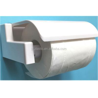 China OEM Wall Mounted Nail Free Bathroom Plastic Tissue Paper Roll Holder for sale