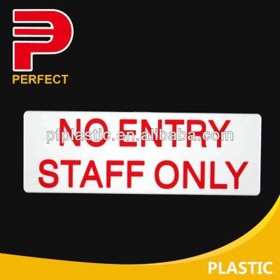 China Office Desk Door Plastic Self Adhesive Sign for sale