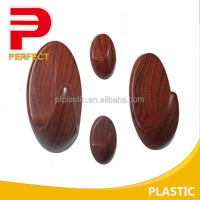 China Color Sticky Hook Sustainable Wooden Wall Hook With Logo Printing for sale