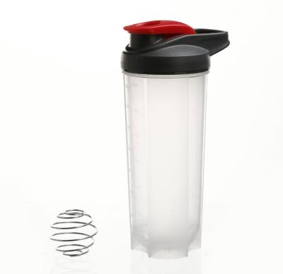 China 600ml Viable Plastic Portable BPA Free Shaker Bottle Shaker With Custom Logo for sale