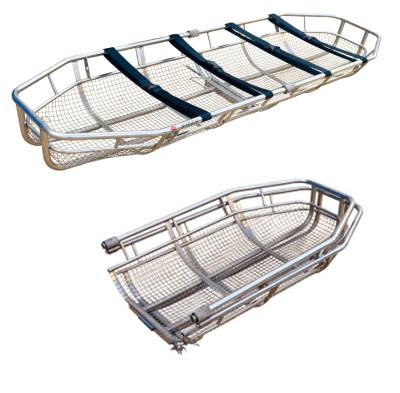 China Separable Rescue Rescue Stainless Steel Trauma Basket Stretcher For Mountain Rescue for sale