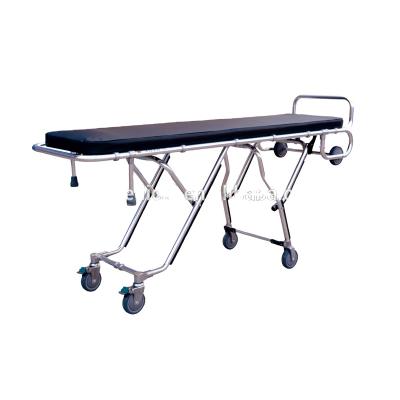 China Medical Emergency Rescue Hospital For Ambulance Car Transfer Stretcher Aluminum Bed for sale