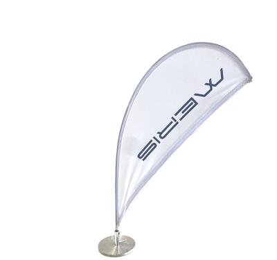 China Mini Table Banner MERIS MinI Series Feather Customized Promotional /Teardrop/Rectangle Shape Table Desk Flag For Advertising for sale