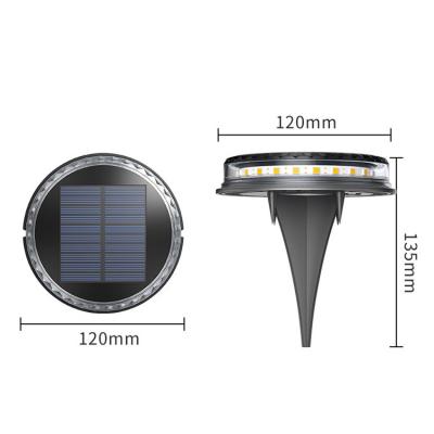 China Hot Selling 17 LED Solar Ground Light Outdoor Waterproof Theme Park Underground Lamp for Garden Pathway Stage Platform for sale