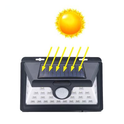 China Luces Solares Para Exterior Luz Solar Led Garden Lights Motion Sensor Waterproof Outdoor Led De Pared for sale