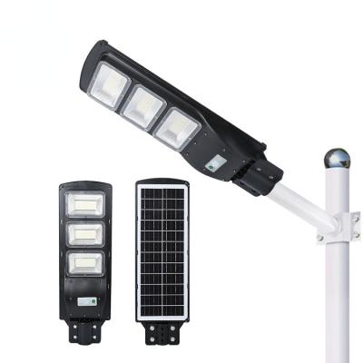 China ROUTE Guangdong Manufacturer Plastic Lamp Body induction 30 90 120 watt all in one led solar street light for sale