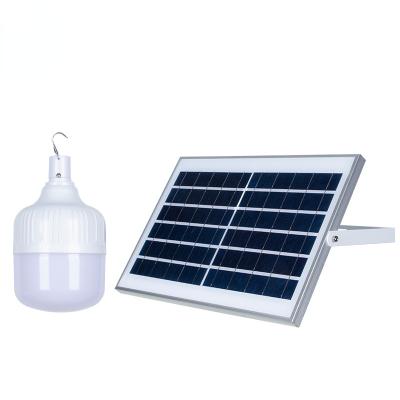 China Theme Park Led Lights Solar Usb Rechargeable E27 Charging Solar Bulb Solar Panels Charging Bulb 50w100w Led Bulb With Remote for sale