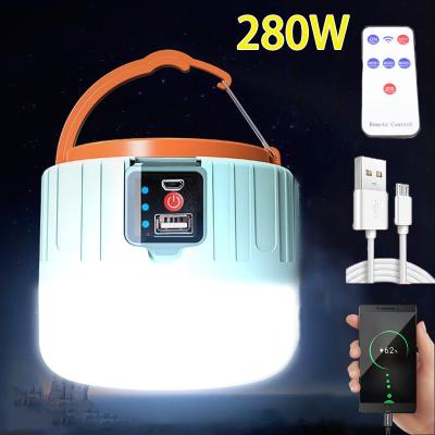 China Other Led Camping Light Usb Phone Charge Lighting Outdoor Solar Rechargeable Lantern for sale