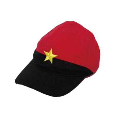 China Promotional Campaign Hat Angola Cap Baseball Logo Printing COMMON Big Number Hat for sale