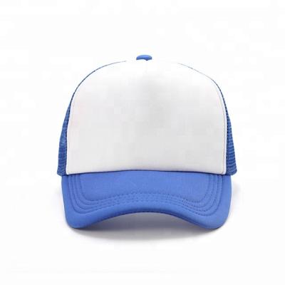 China 100% Customized JOINT Polyester Mesh 5 Panel White Trucker Hat for sale