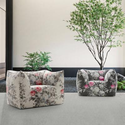 China Modular Colorful Style Flower Armchair Living Room Antique Sofa for sale